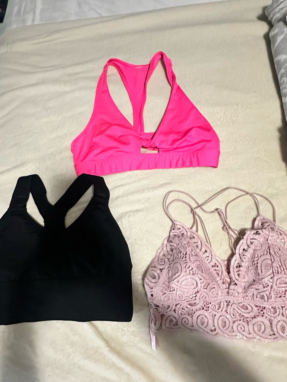 PINK Victoria's Secret Neon Pink Racerback Bralette